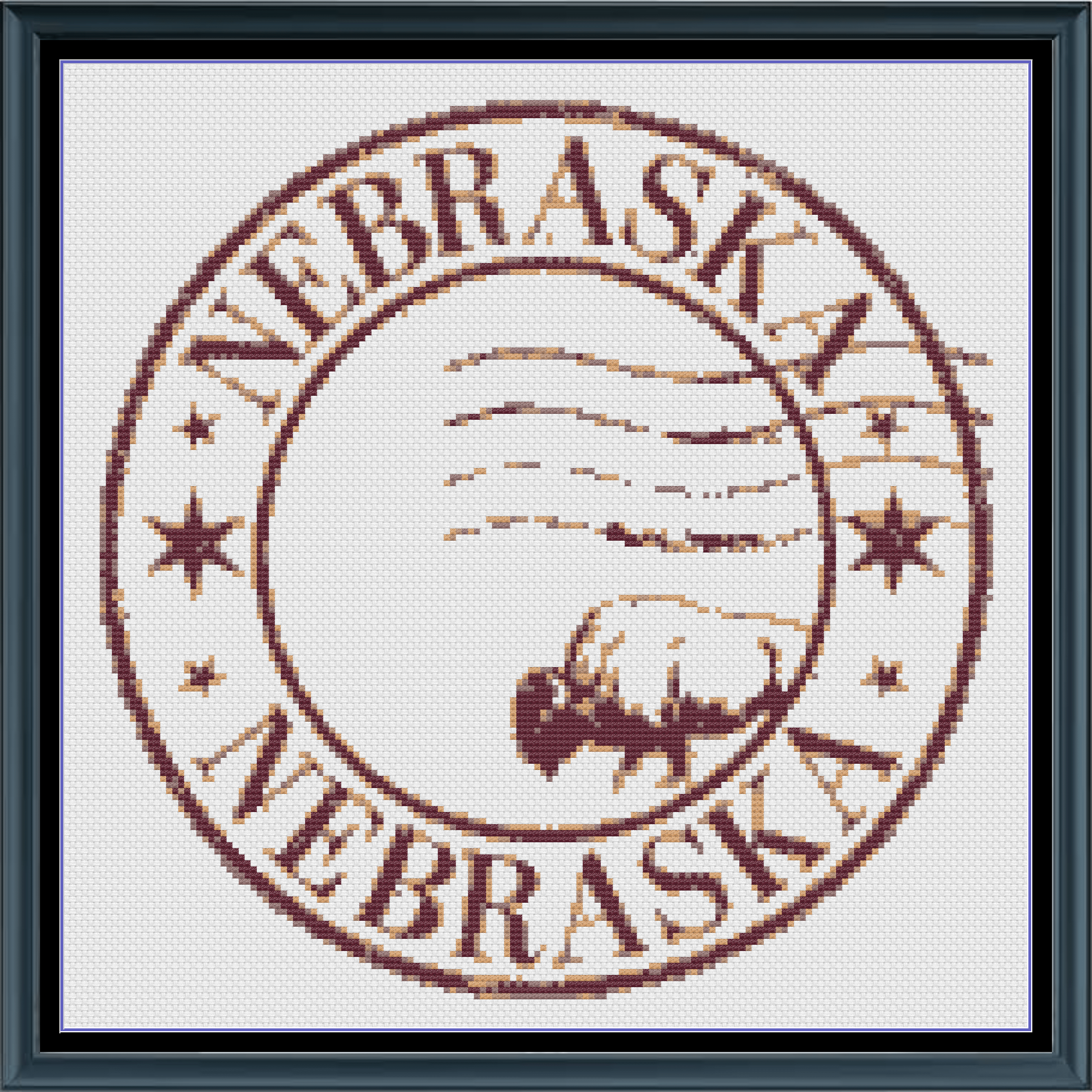 Stitching Jules Design Cross Stitch Pattern Nebraska Omaha Buffalo US State Counted Cross Stitch Pattern | Instant Download PDF